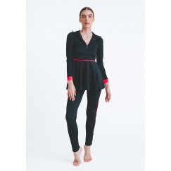 Black & Red Islamic Swimsuit 