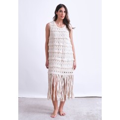 Beige Beach Dress 