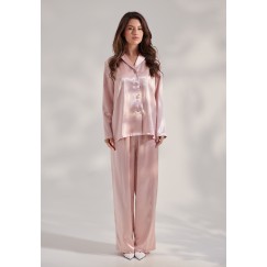 Embroidered Silk Two - Piece Set 