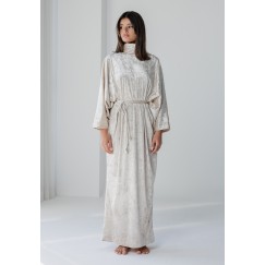 Cream Velvet Kaftan 
