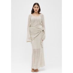 Beige 3 Piece Mesh Summer Set