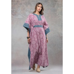 Pink Maxi Cotton Kaftan