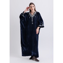 Navy Velvet Sahara Kaftan
