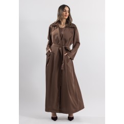 Brown Trench Coat Set 