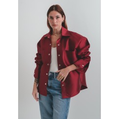 Burgundy Oversized Shirt