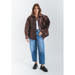Brown Oversized Shirt