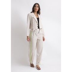 Light Beige Linen Co-Ord 