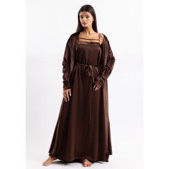 Lined Velvet Satin Kaftan