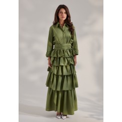 Breezy Edit Layered Wrap Skirt & Shirt Set