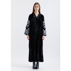 Glam Sleeves Black Kaftan