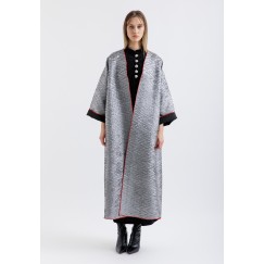 Metalic Bisht Silver