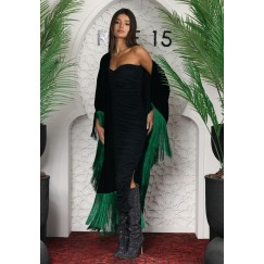 Black / Green Fringe Set