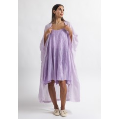 Lavender Dress & Bisht Set