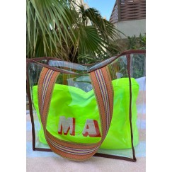 Customized Brown Beach Bag