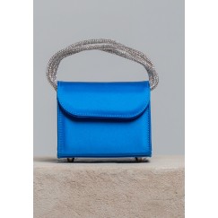 Mini Loop Bag In Raso Napoles Royal Blue