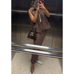Denim Brown Set 