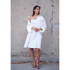 Off white Shirt and Dress Set