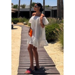 Off Shoulder Summer Coverup / Dress - 40 inch