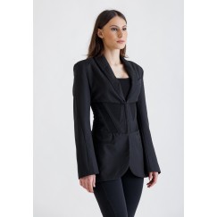 Black Corset Blazer