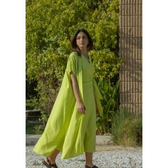 Lime Green Short Sleeves Cardigan