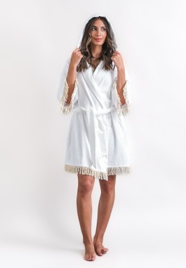 White Towel Robe 