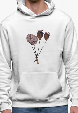 Brain and Heart Balloon Hoodie 