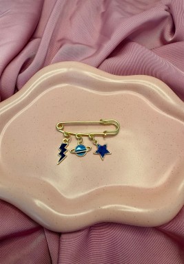 Pin Bag Charm (Blue)