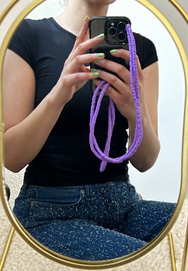 Purple Phone Strap