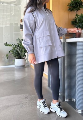 Grey Long Shirt With Pockets