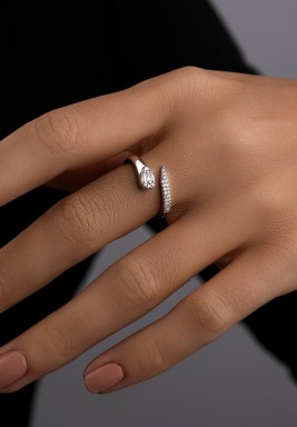 Radiant Wrap Ring-Silver