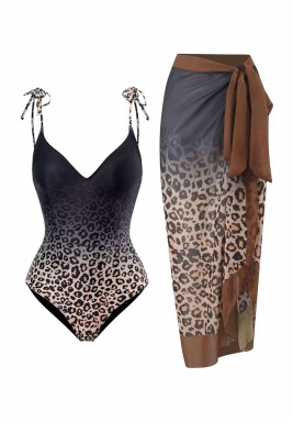 Leopard Swimsuit Set 