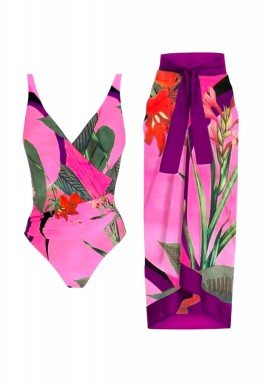 Hot Pink Swimsuit Set 