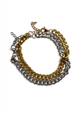 Gold & Silver Anklet