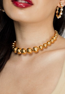 Bubbles Gold Choker