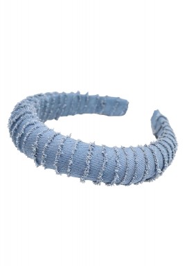 Light Blue Jeans Hair Band
