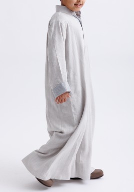 Linen Grey Dishdasha