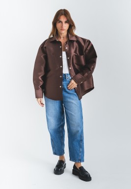 Brown Oversized Shirt