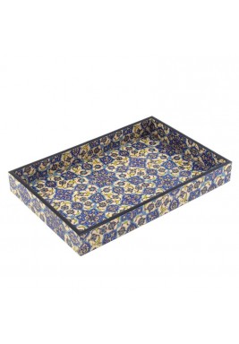 Al-Manzil Arabic Pattern Printed Enamel Tray Set