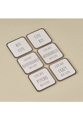 Bella Maison Cute Coasters Set 10 x 10 cm - 6 Pieces