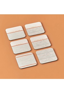 Bella Maison Serenity Coasters Set 10 x 10 cm - 6 Pieces