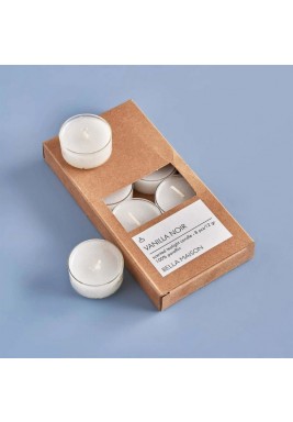 Bella Maison Vanilla Noir Tealight Candle Set 8 Pieces