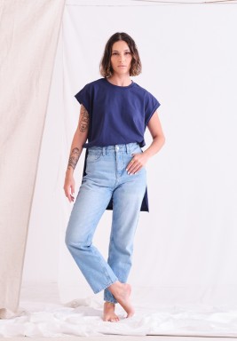 Dark Blue Long Tee