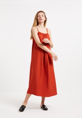 Rust Swing Dress