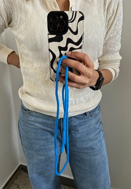 Blue Phone Strap