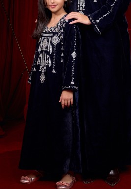 Navy Pearls Kaftan