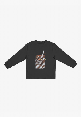 Black KDD Choco Milk Long sleeve T-shirt 