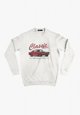 White 1970 Shelby GT500 Sweatshirt 