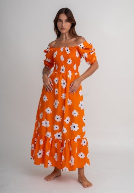 Orange Capri Dress