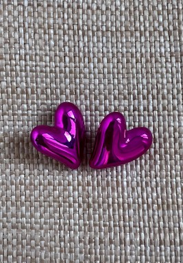 Magenta Love Earrings