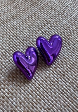 Purple Love Earrings